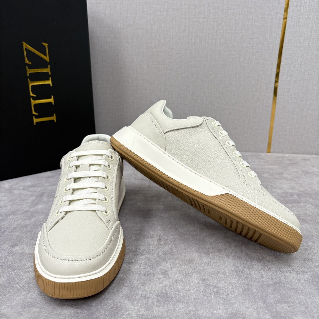 💋💍ZL家新品 Zill* 兹-利 是1970创立的法国奢侈男装品牌 缝线装饰男士休闲运动鞋当法式奢华邂