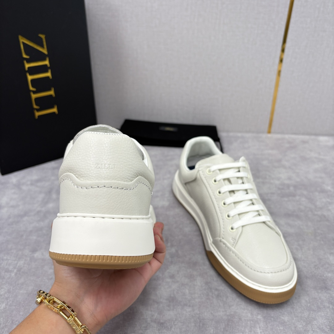 💋💍ZL家新品 Zill* 兹-利 是1970创立的法国奢侈男装品牌 缝线装饰男士休闲运动鞋当法式奢华邂