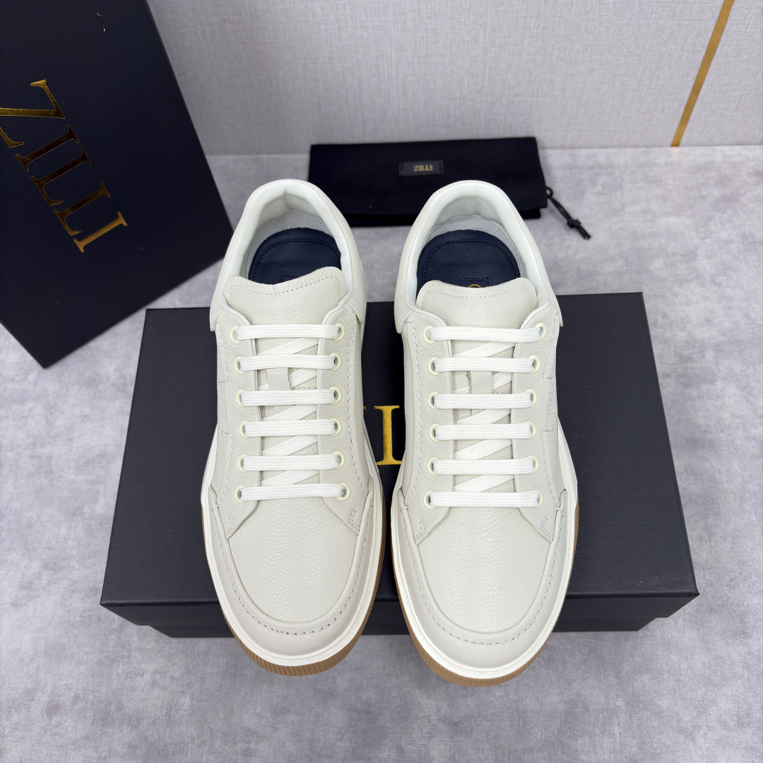 💋💍ZL家新品 Zill* 兹-利 是1970创立的法国奢侈男装品牌 缝线装饰男士休闲运动鞋当法式奢华邂