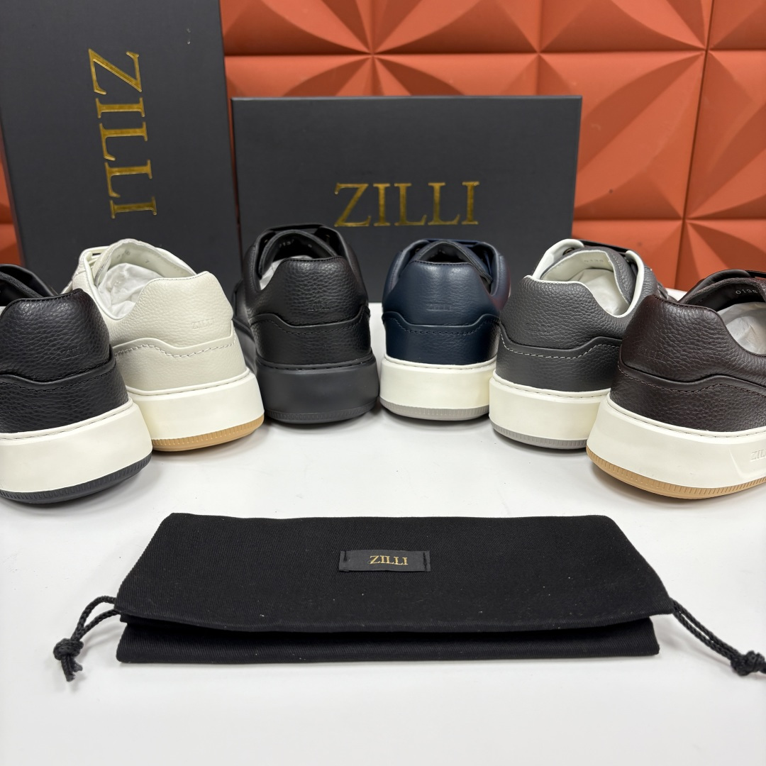💋💍ZL家新品 Zill* 兹-利 是1970创立的法国奢侈男装品牌 缝线装饰男士休闲运动鞋当法式奢华邂