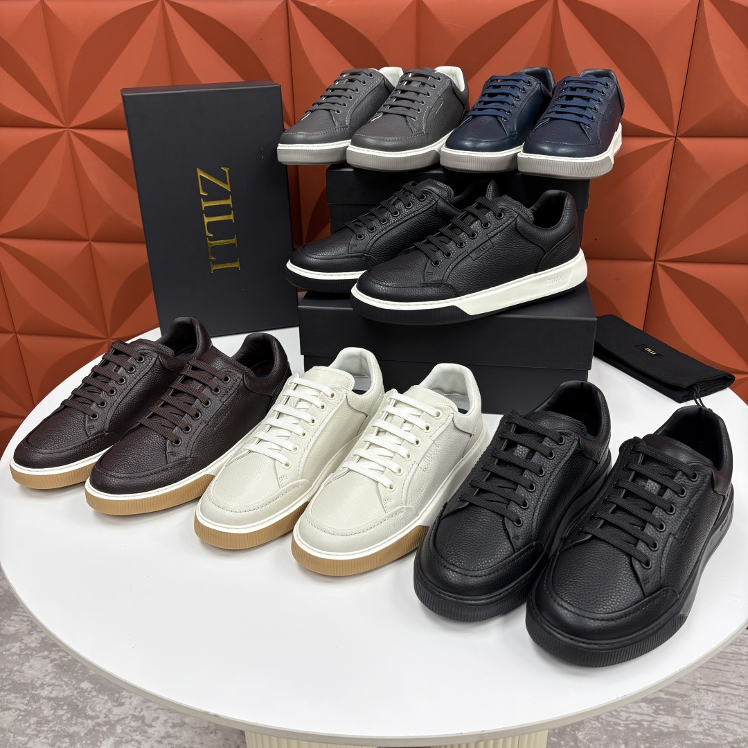 💋💍ZL家新品 Zill* 兹-利 是1970创立的法国奢侈男装品牌 缝线装饰男士休闲运动鞋当法式奢华邂