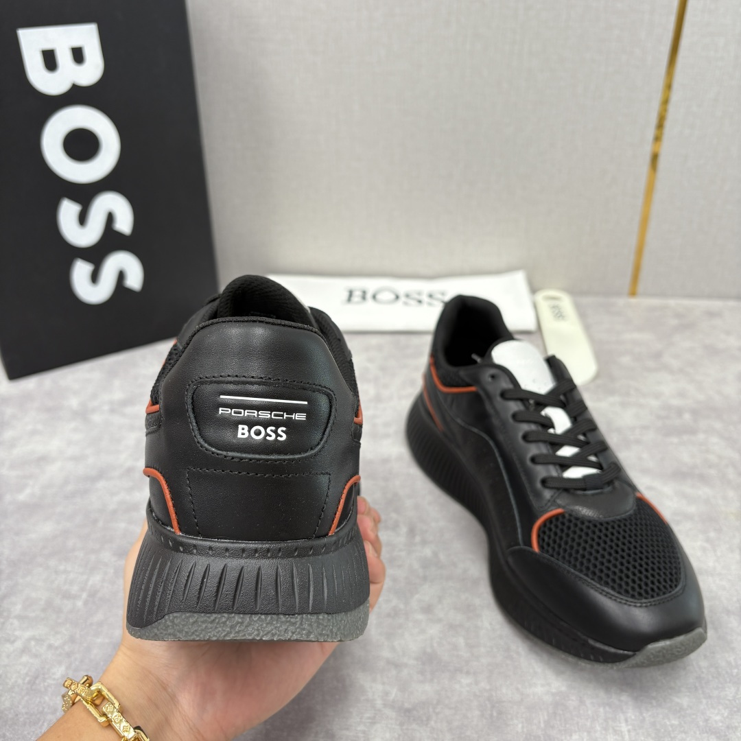 💋💍BOSS 男士新款 BOSS x Porsche联名款运动鞋跑鞋 奢华运动风的跨界杰作 此系列鞋款的