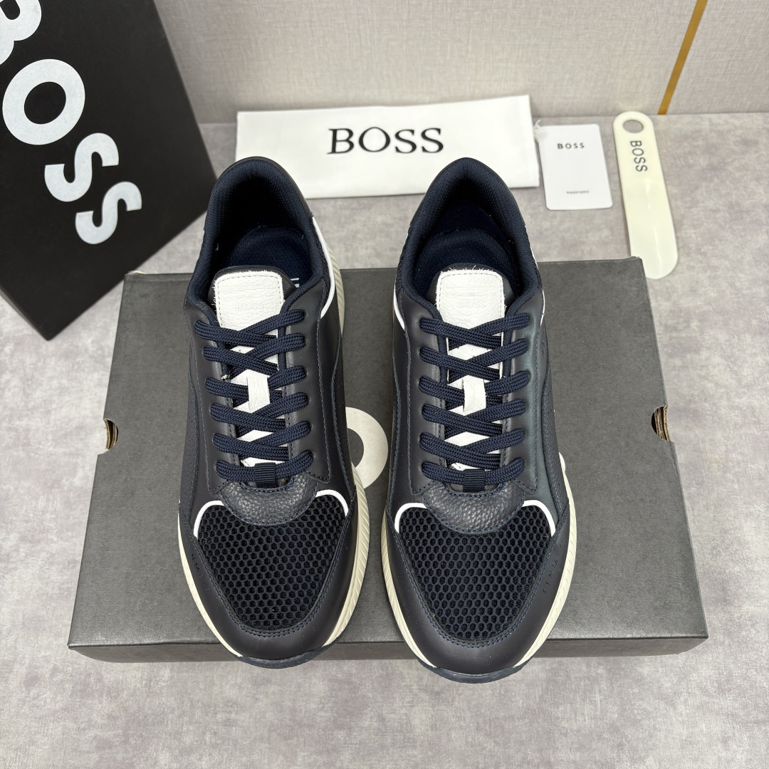 💋💍BOSS 男士新款 BOSS x Porsche联名款运动鞋跑鞋 奢华运动风的跨界杰作 此系列鞋款的