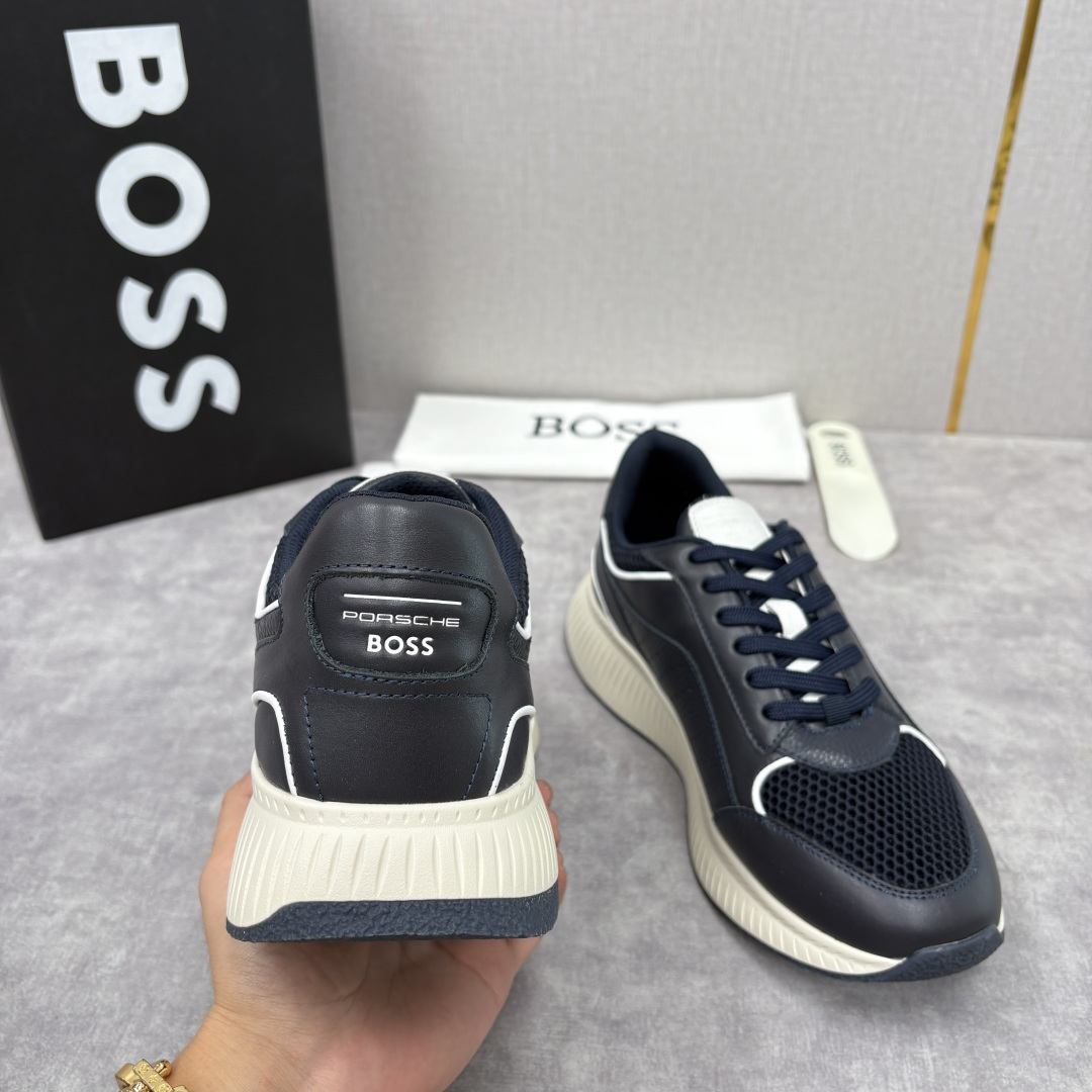 💋💍BOSS 男士新款 BOSS x Porsche联名款运动鞋跑鞋 奢华运动风的跨界杰作 此系列鞋款的