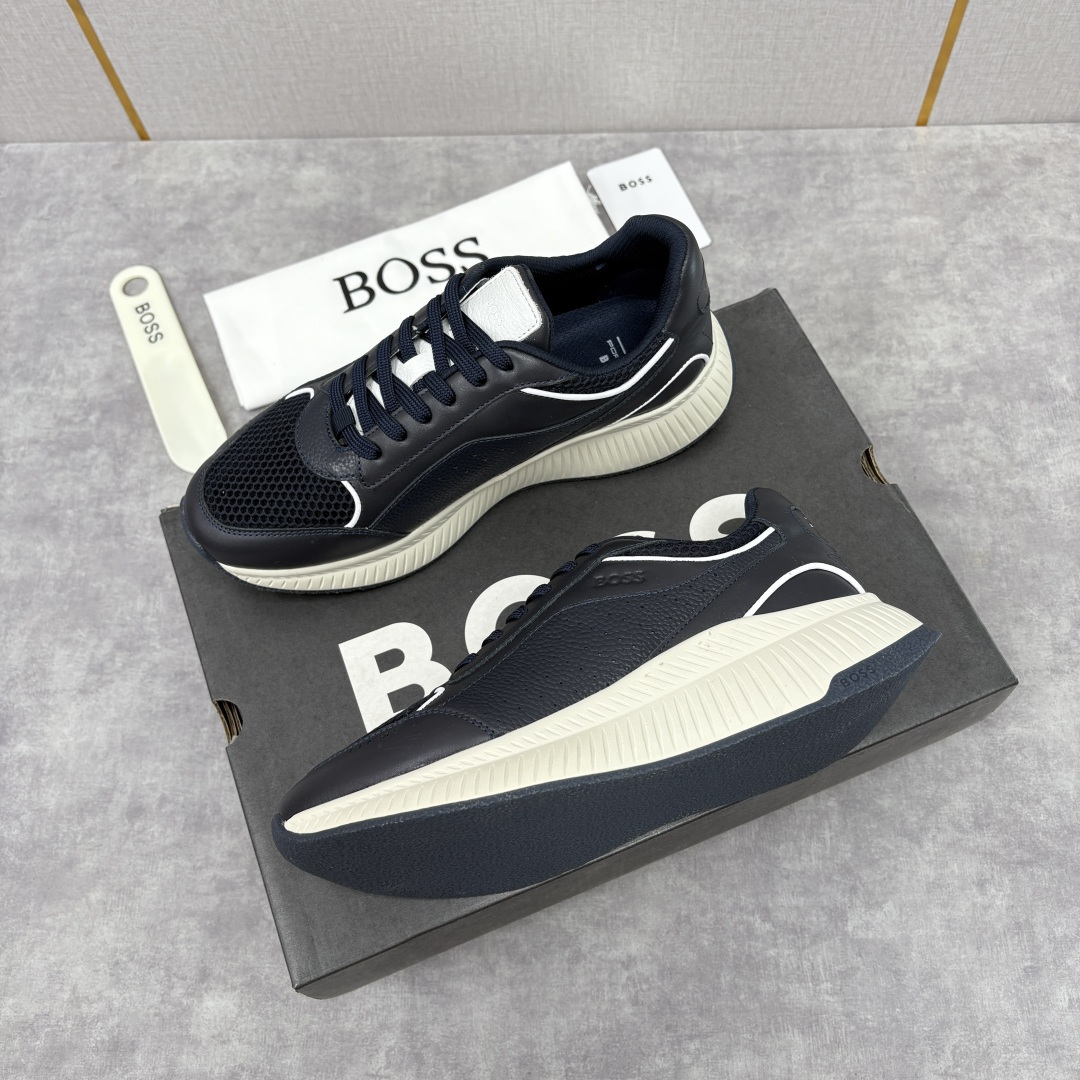 💋💍BOSS 男士新款 BOSS x Porsche联名款运动鞋跑鞋 奢华运动风的跨界杰作 此系列鞋款的
