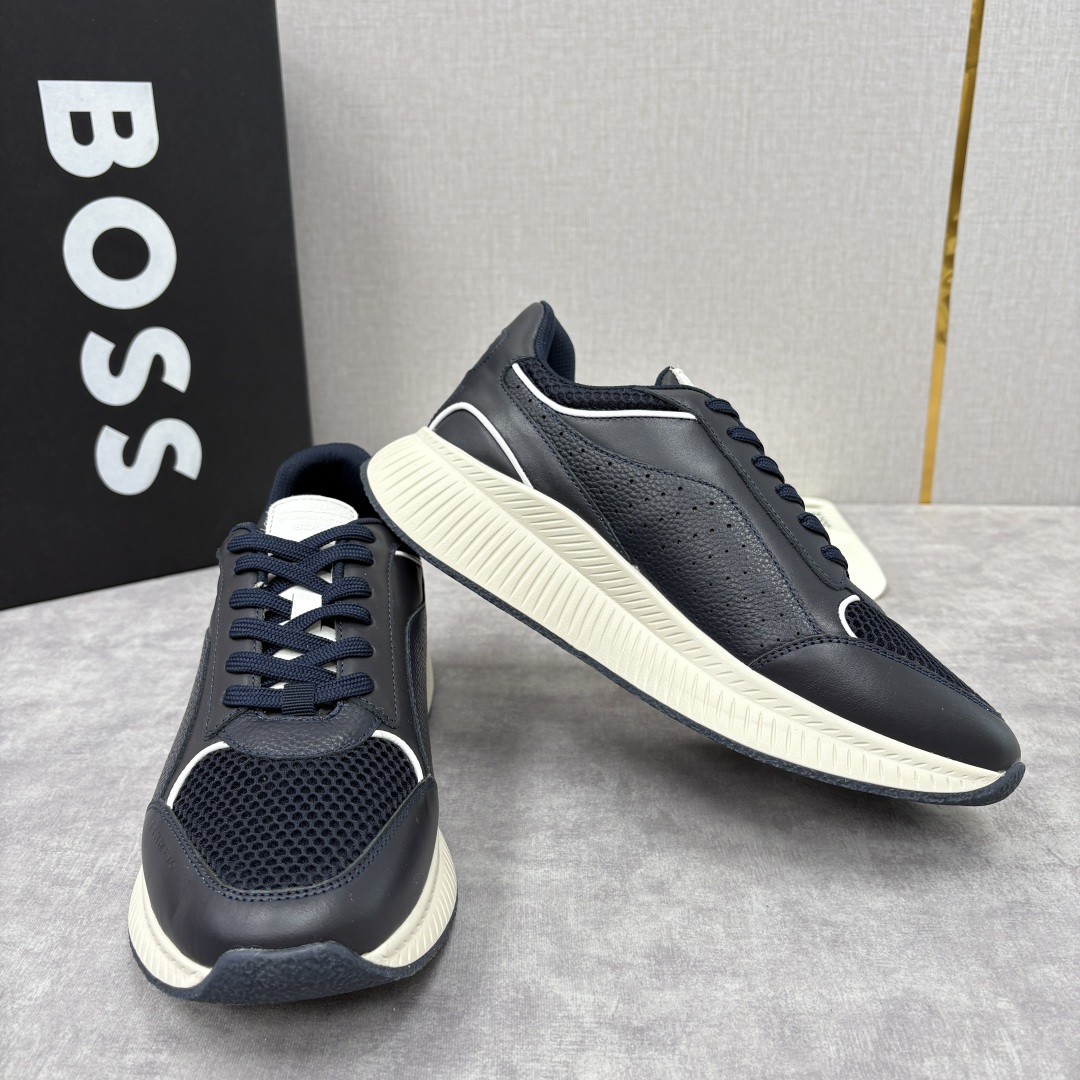 💋💍BOSS 男士新款 BOSS x Porsche联名款运动鞋跑鞋 奢华运动风的跨界杰作 此系列鞋款的