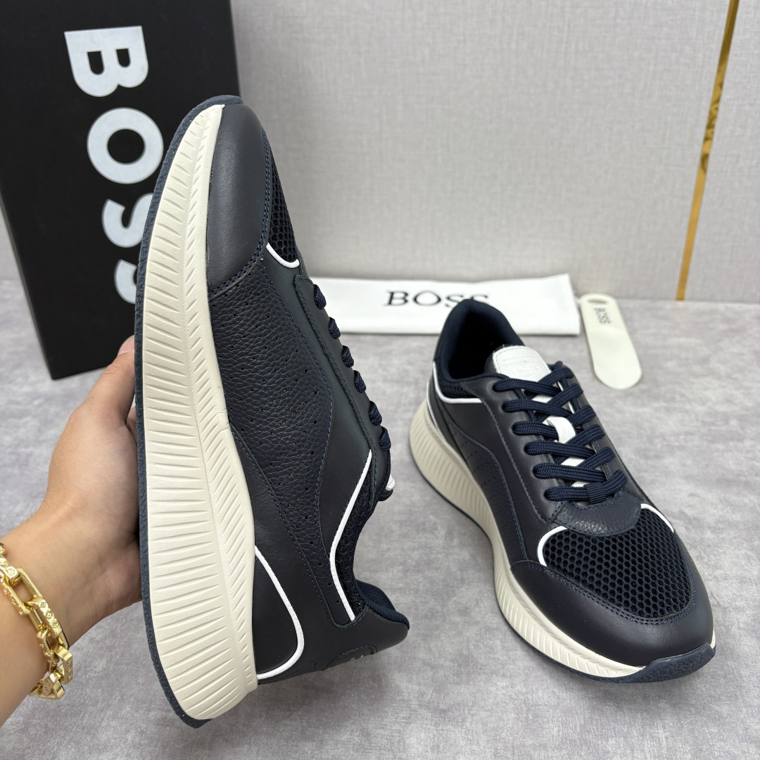 💋💍BOSS 男士新款 BOSS x Porsche联名款运动鞋跑鞋 奢华运动风的跨界杰作 此系列鞋款的