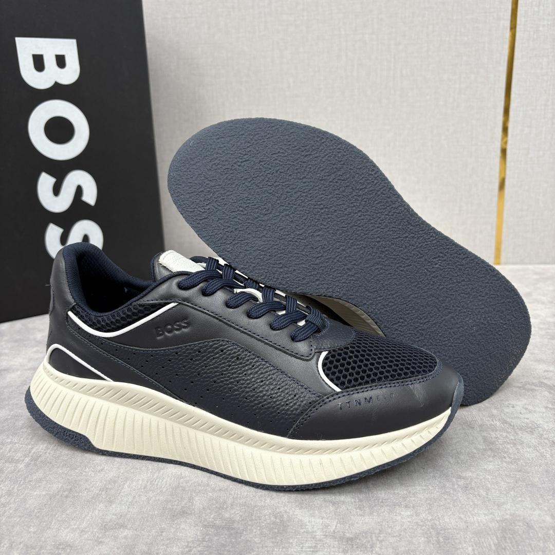 💋💍BOSS 男士新款 BOSS x Porsche联名款运动鞋跑鞋 奢华运动风的跨界杰作 此系列鞋款的