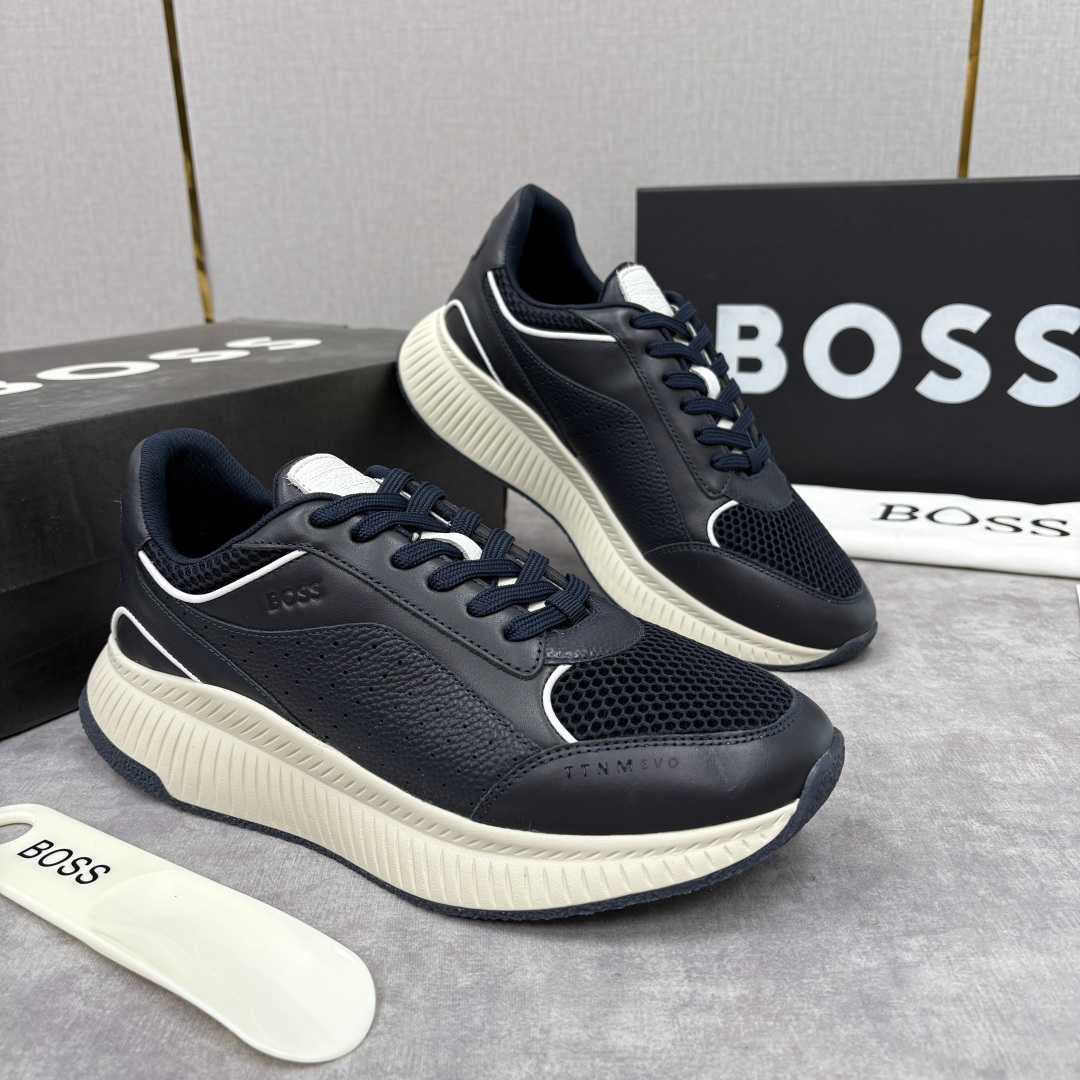 💋💍BOSS 男士新款 BOSS x Porsche联名款运动鞋跑鞋 奢华运动风的跨界杰作 此系列鞋款的