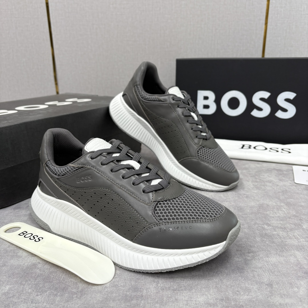 💋💍BOSS 男士新款 BOSS x Porsche联名款运动鞋跑鞋 奢华运动风的跨界杰作 此系列鞋款的