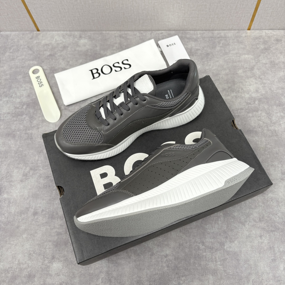 💋💍BOSS 男士新款 BOSS x Porsche联名款运动鞋跑鞋 奢华运动风的跨界杰作 此系列鞋款的