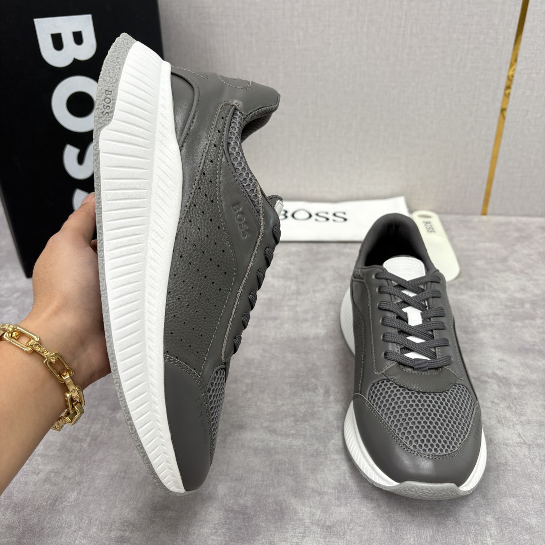 💋💍BOSS 男士新款 BOSS x Porsche联名款运动鞋跑鞋 奢华运动风的跨界杰作 此系列鞋款的