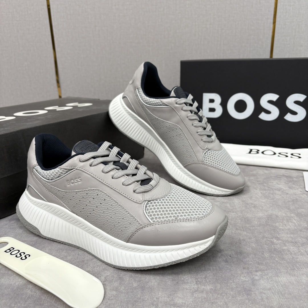 💋💍BOSS 男士新款 BOSS x Porsche联名款运动鞋跑鞋 奢华运动风的跨界杰作 此系列鞋款的
