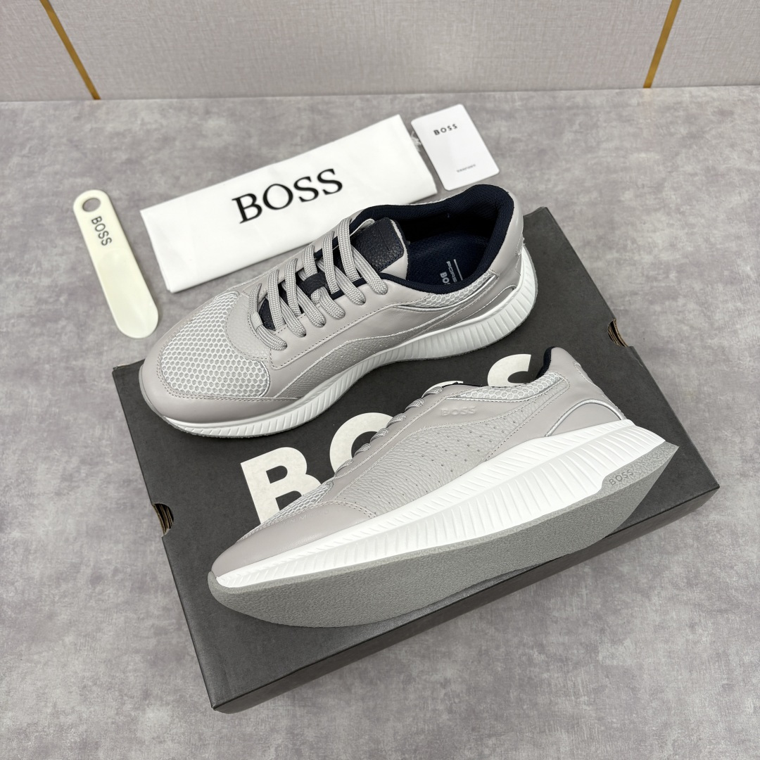 💋💍BOSS 男士新款 BOSS x Porsche联名款运动鞋跑鞋 奢华运动风的跨界杰作 此系列鞋款的