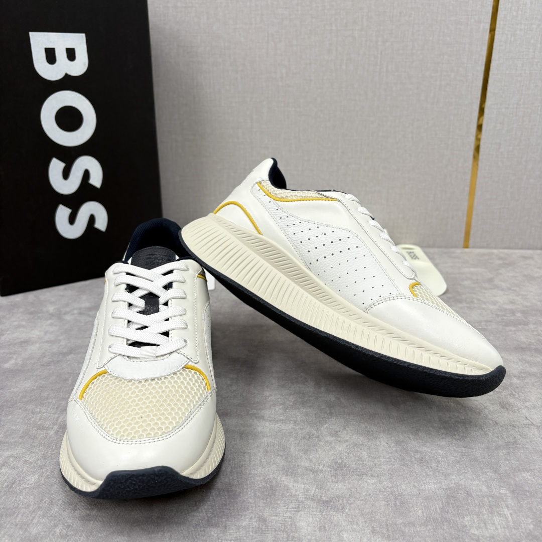 💋💍BOSS 男士新款 BOSS x Porsche联名款运动鞋跑鞋 奢华运动风的跨界杰作 此系列鞋款的