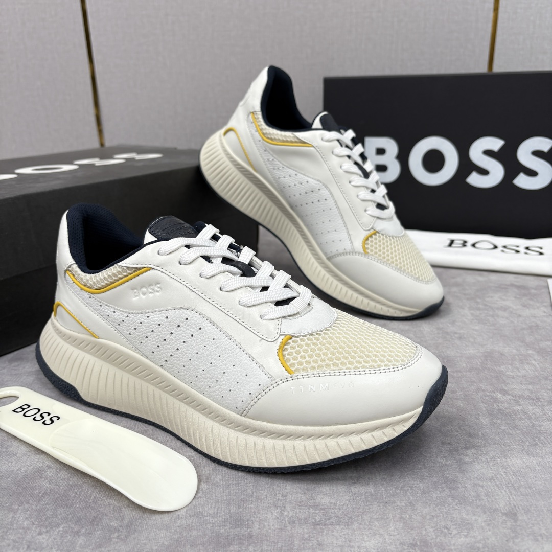 💋💍BOSS 男士新款 BOSS x Porsche联名款运动鞋跑鞋 奢华运动风的跨界杰作 此系列鞋款的