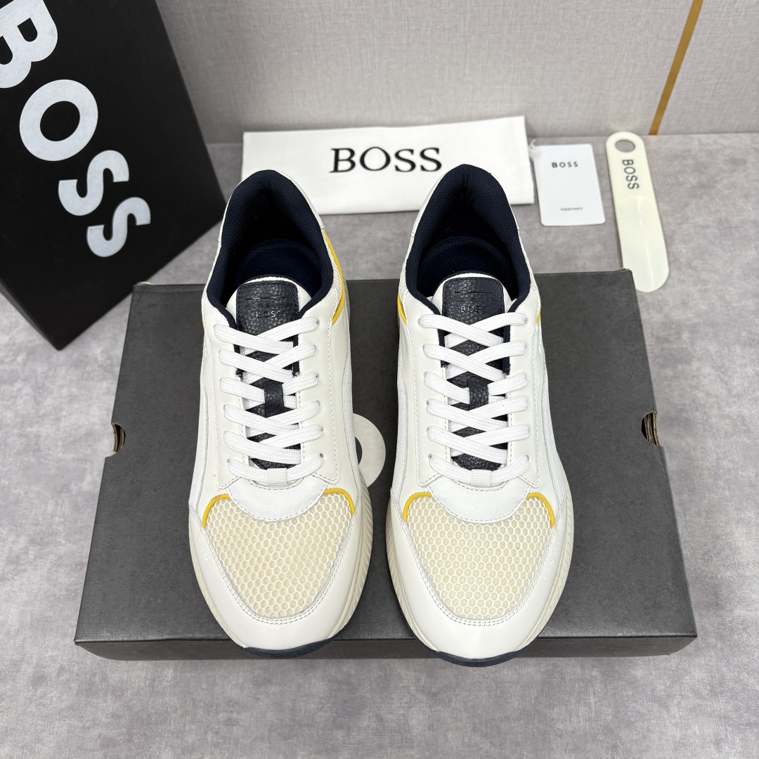 💋💍BOSS 男士新款 BOSS x Porsche联名款运动鞋跑鞋 奢华运动风的跨界杰作 此系列鞋款的