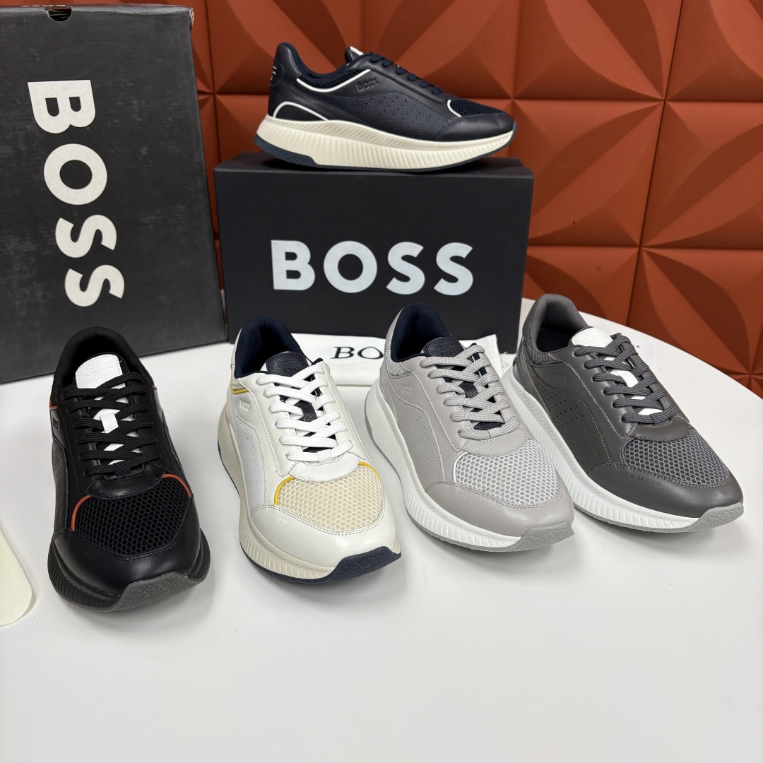 💋💍BOSS 男士新款 BOSS x Porsche联名款运动鞋跑鞋 奢华运动风的跨界杰作 此系列鞋款的