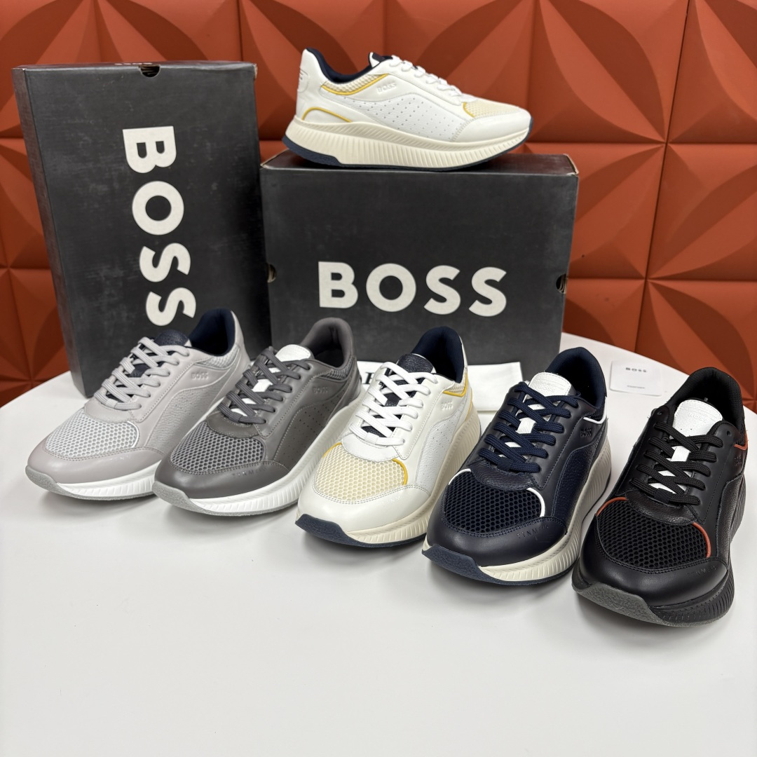 💋💍BOSS 男士新款 BOSS x Porsche联名款运动鞋跑鞋 奢华运动风的跨界杰作 此系列鞋款的