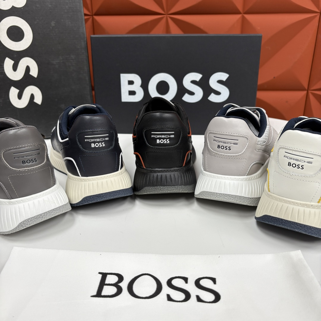 💋💍BOSS 男士新款 BOSS x Porsche联名款运动鞋跑鞋 奢华运动风的跨界杰作 此系列鞋款的