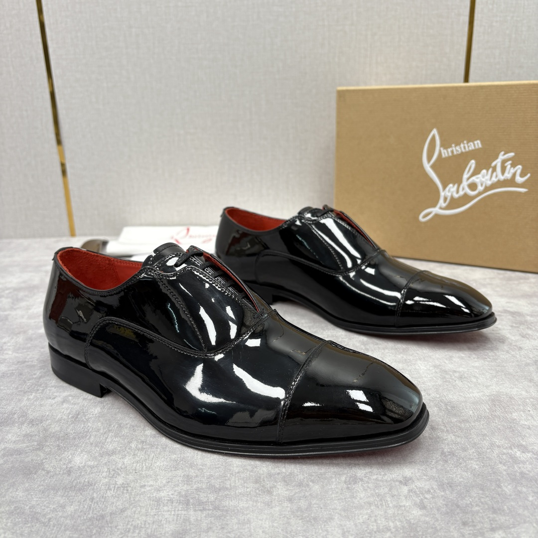 💋💍 CL 新品男士正装鞋皮鞋 Christia* Loubouti* 红底鞋 奢华工艺与优雅格调的极致