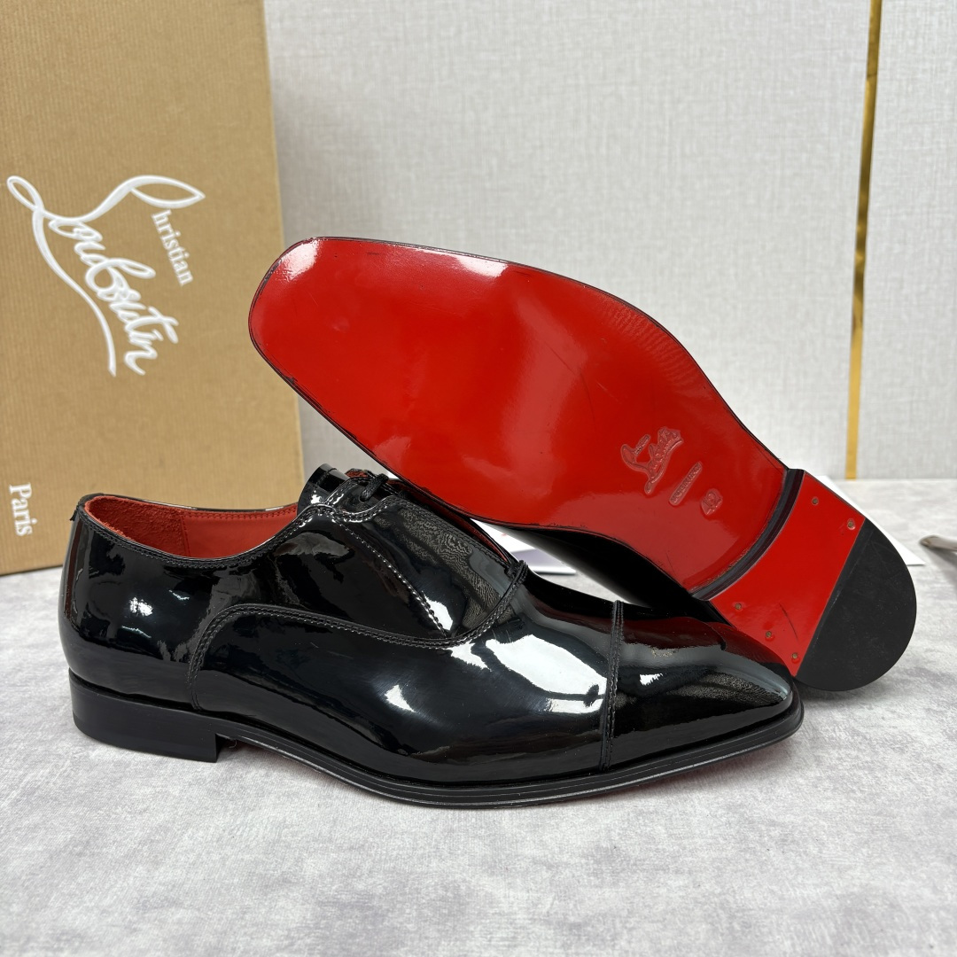💋💍 CL 新品男士正装鞋皮鞋 Christia* Loubouti* 红底鞋 奢华工艺与优雅格调的极致