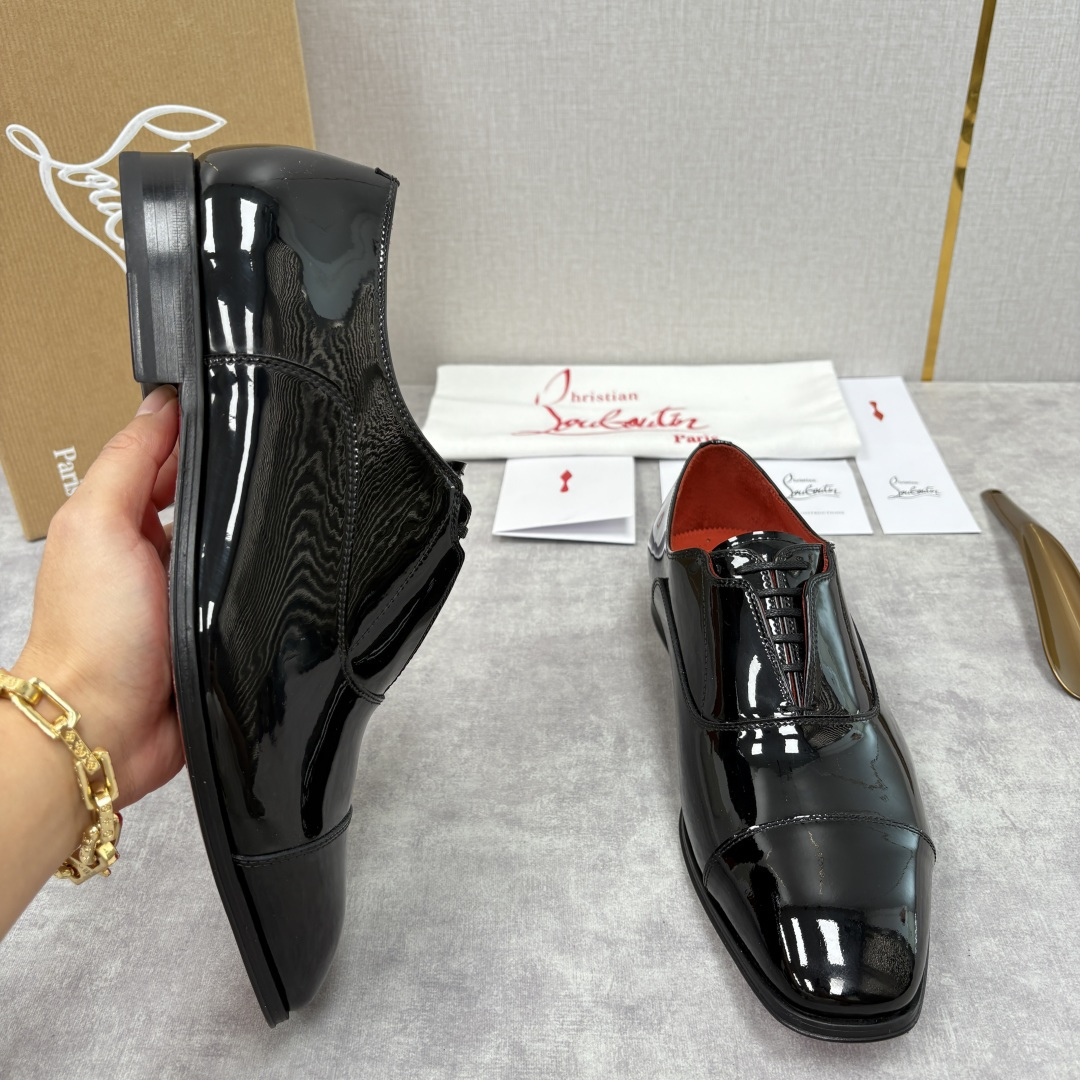 💋💍 CL 新品男士正装鞋皮鞋 Christia* Loubouti* 红底鞋 奢华工艺与优雅格调的极致