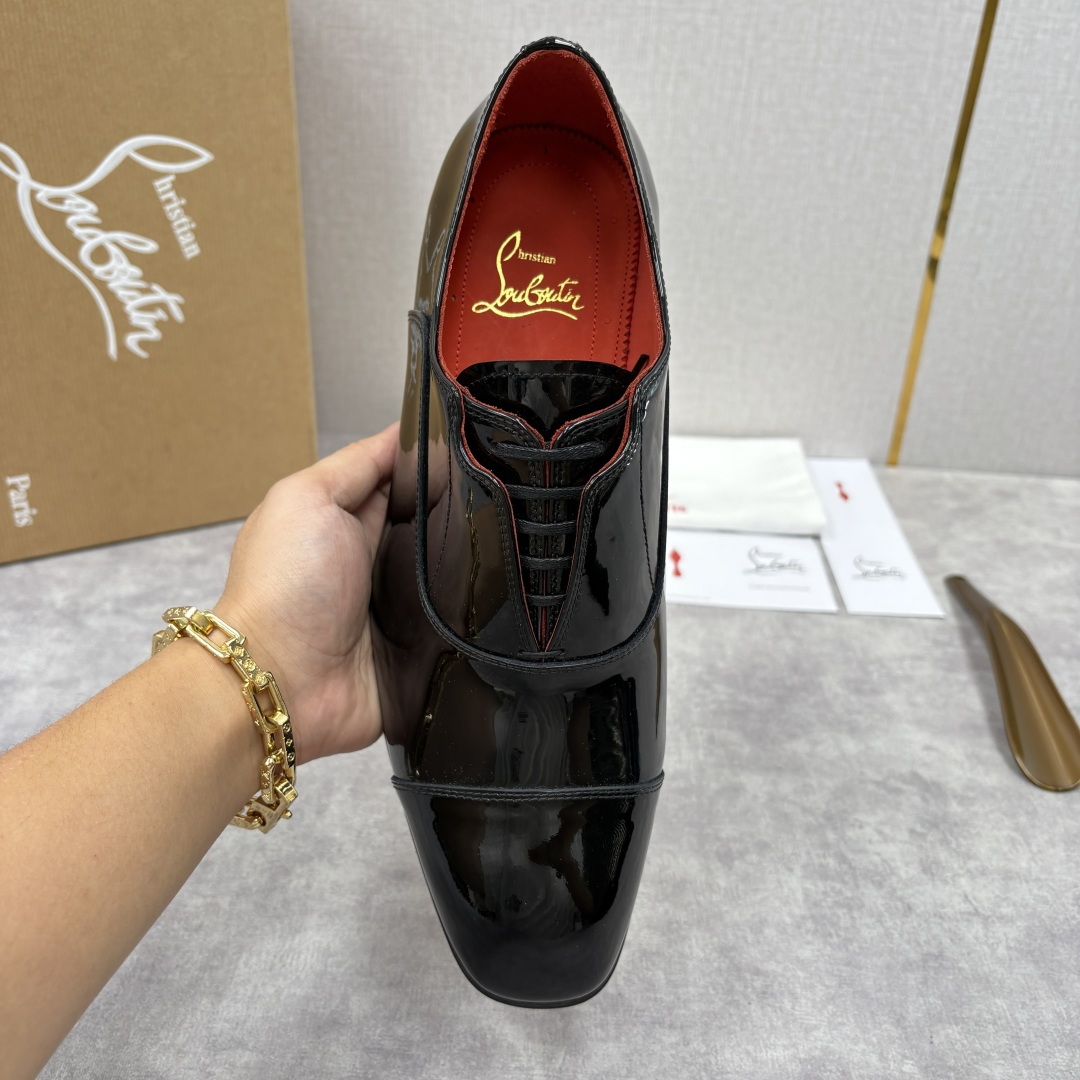 💋💍 CL 新品男士正装鞋皮鞋 Christia* Loubouti* 红底鞋 奢华工艺与优雅格调的极致