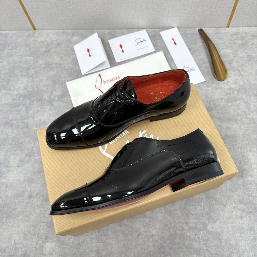 💋💍 CL 新品男士正装鞋皮鞋 Christia* Loubouti* 红底鞋 奢华工艺与优雅格调的极致
