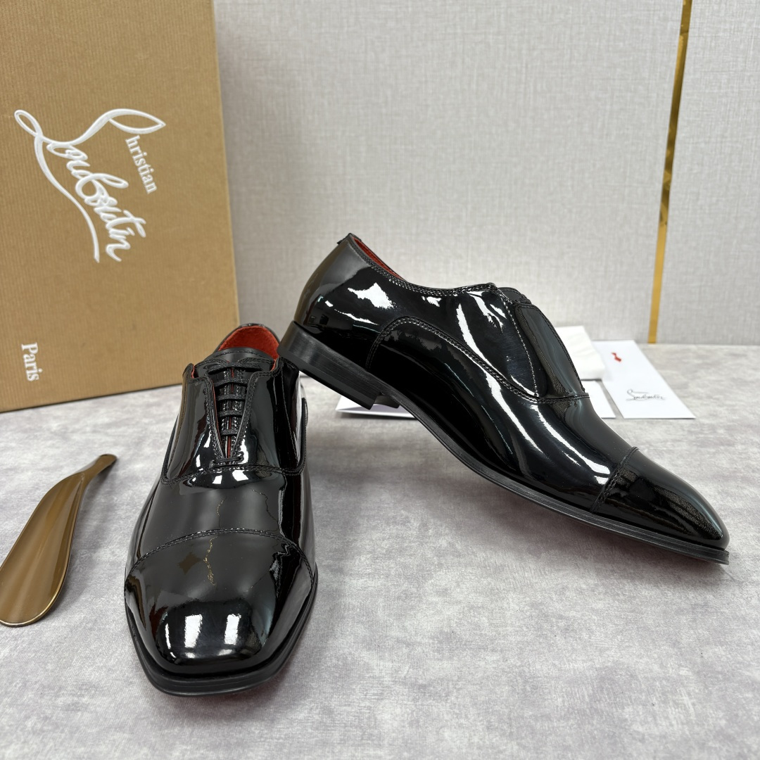 💋💍 CL 新品男士正装鞋皮鞋 Christia* Loubouti* 红底鞋 奢华工艺与优雅格调的极致