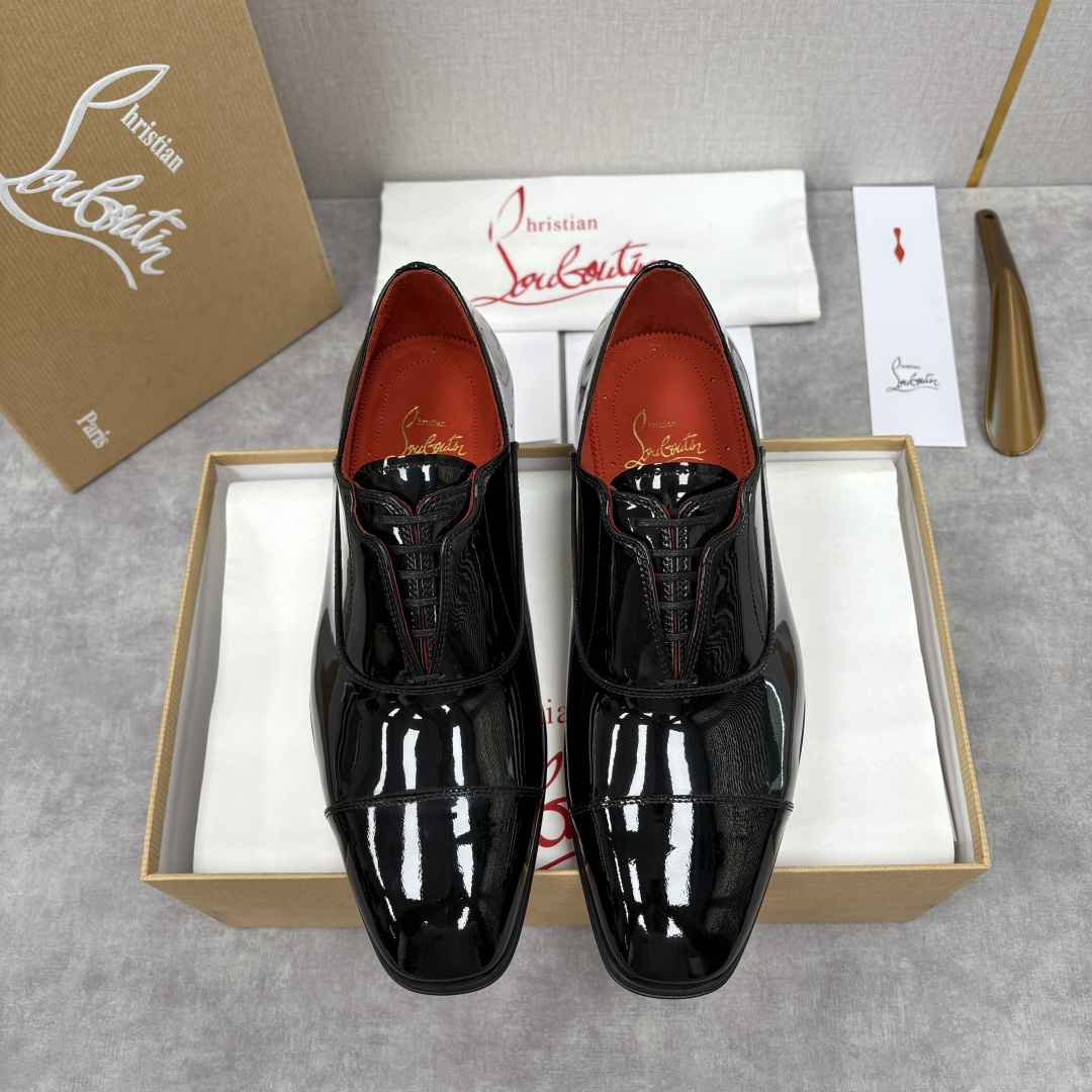 💋💍 CL 新品男士正装鞋皮鞋 Christia* Loubouti* 红底鞋 奢华工艺与优雅格调的极致