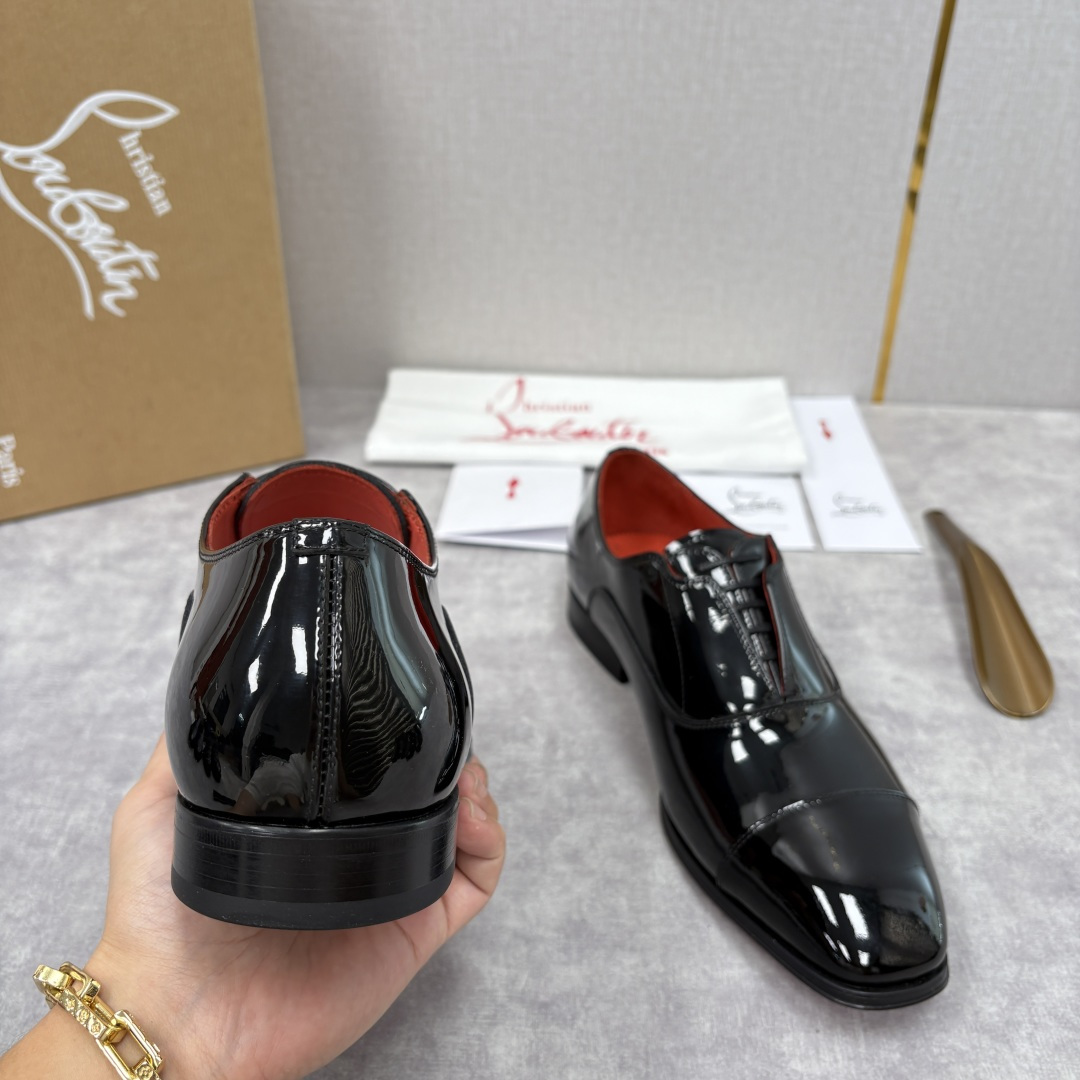💋💍 CL 新品男士正装鞋皮鞋 Christia* Loubouti* 红底鞋 奢华工艺与优雅格调的极致