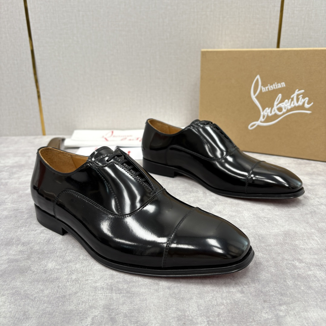 💋💍 CL 新品男士正装鞋皮鞋 Christia* Loubouti* 红底鞋 奢华工艺与优雅格调的极致