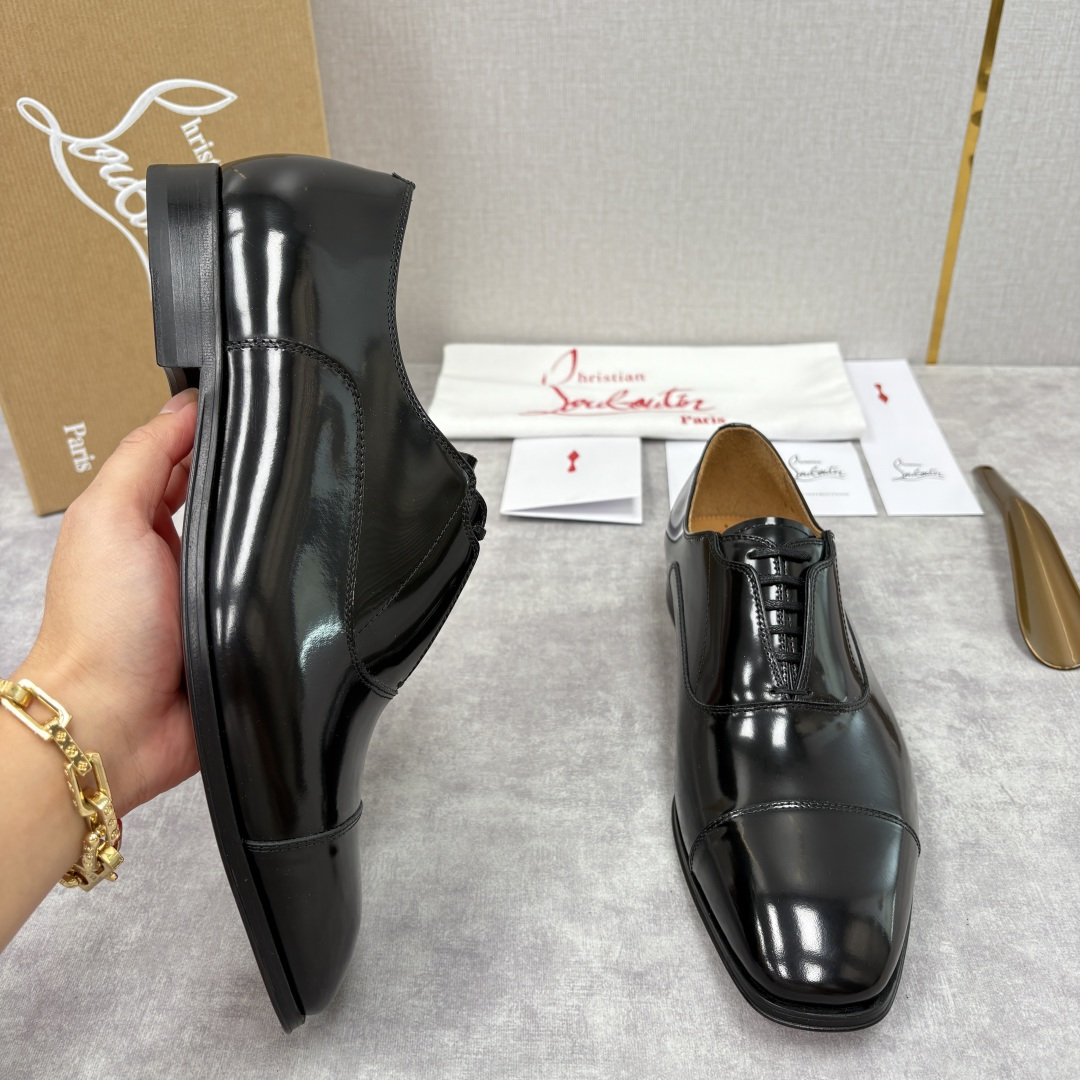 💋💍 CL 新品男士正装鞋皮鞋 Christia* Loubouti* 红底鞋 奢华工艺与优雅格调的极致