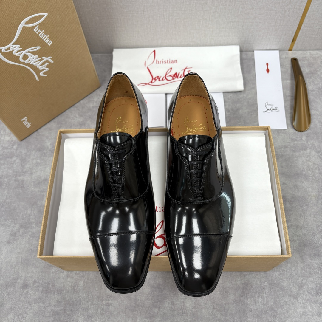💋💍 CL 新品男士正装鞋皮鞋 Christia* Loubouti* 红底鞋 奢华工艺与优雅格调的极致