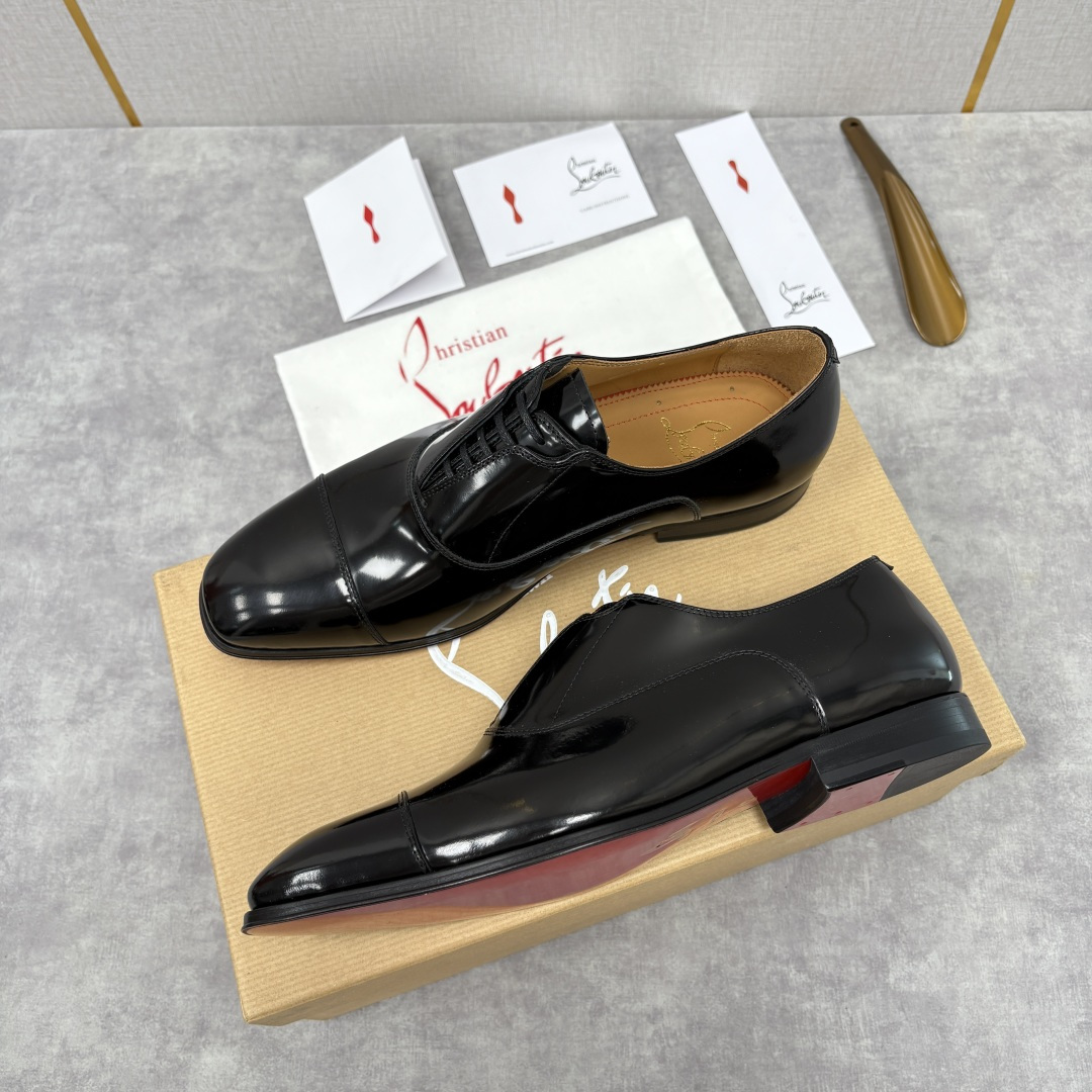 💋💍 CL 新品男士正装鞋皮鞋 Christia* Loubouti* 红底鞋 奢华工艺与优雅格调的极致