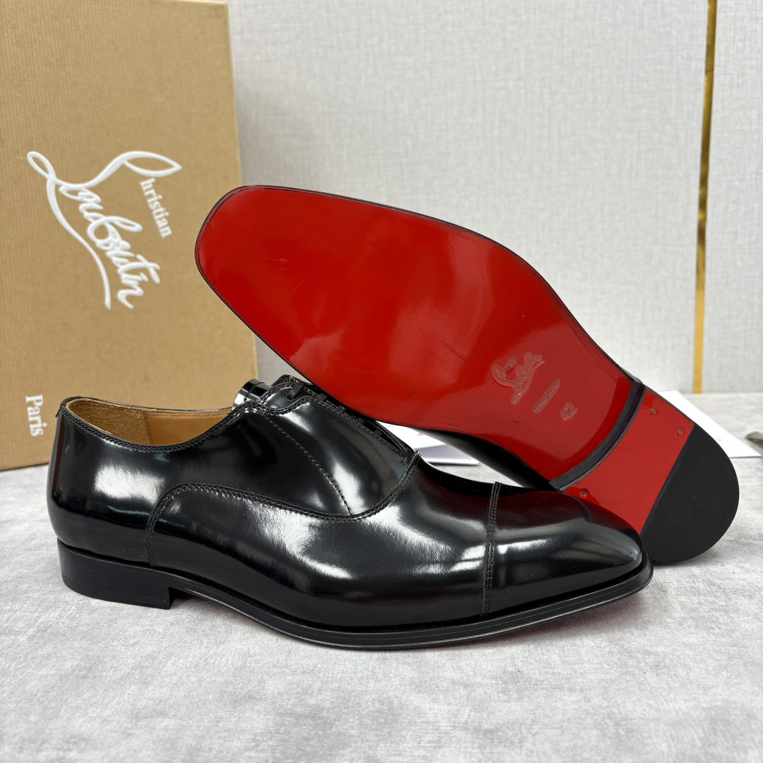 💋💍 CL 新品男士正装鞋皮鞋 Christia* Loubouti* 红底鞋 奢华工艺与优雅格调的极致