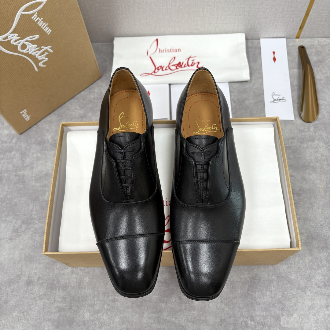 💋💍 CL 新品男士正装鞋皮鞋 Christia* Loubouti* 红底鞋 奢华工艺与优雅格调的极致