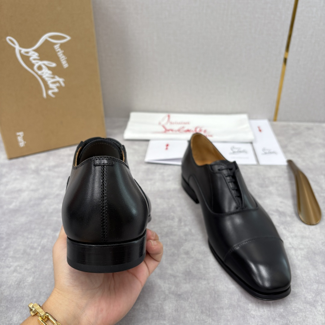 💋💍 CL 新品男士正装鞋皮鞋 Christia* Loubouti* 红底鞋 奢华工艺与优雅格调的极致