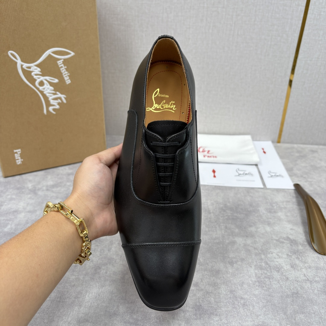 💋💍 CL 新品男士正装鞋皮鞋 Christia* Loubouti* 红底鞋 奢华工艺与优雅格调的极致