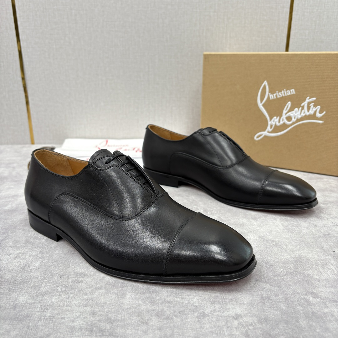 💋💍 CL 新品男士正装鞋皮鞋 Christia* Loubouti* 红底鞋 奢华工艺与优雅格调的极致