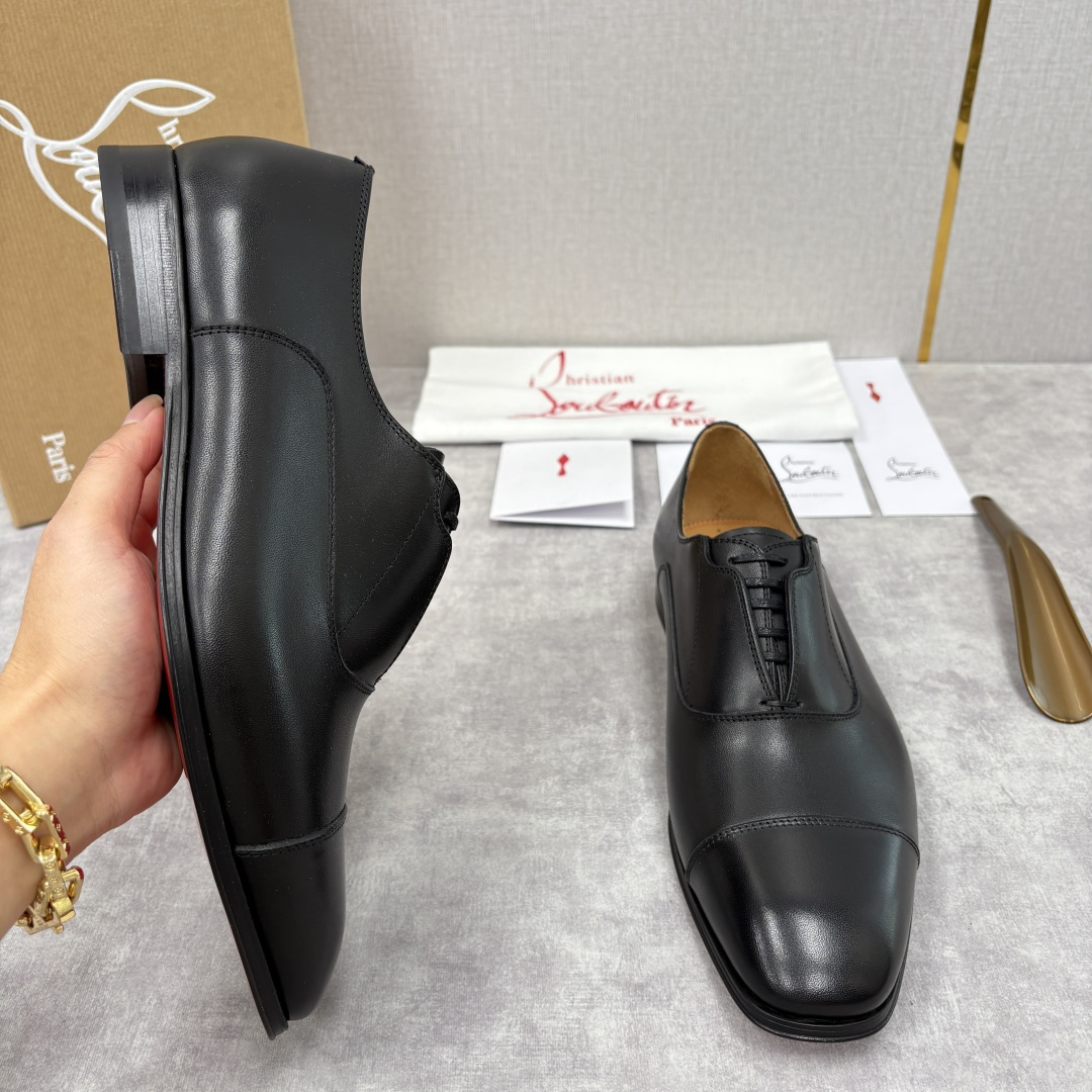 💋💍 CL 新品男士正装鞋皮鞋 Christia* Loubouti* 红底鞋 奢华工艺与优雅格调的极致