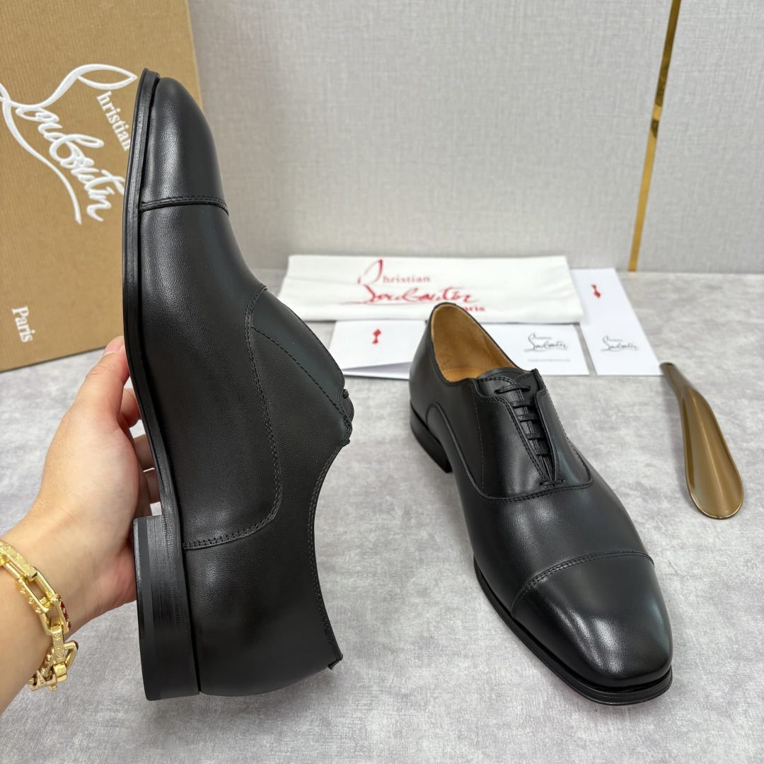 💋💍 CL 新品男士正装鞋皮鞋 Christia* Loubouti* 红底鞋 奢华工艺与优雅格调的极致