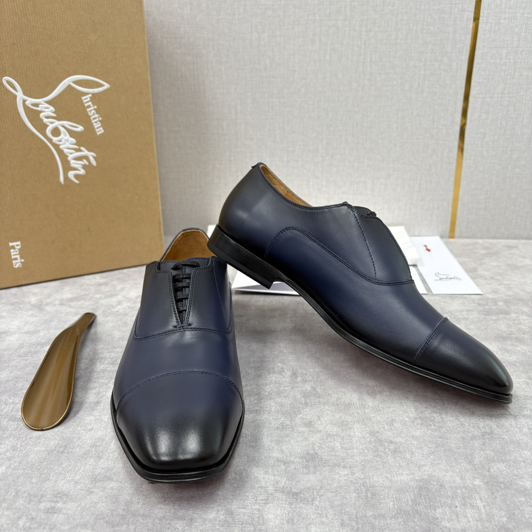 💋💍 CL 新品男士正装鞋皮鞋 Christia* Loubouti* 红底鞋 奢华工艺与优雅格调的极致