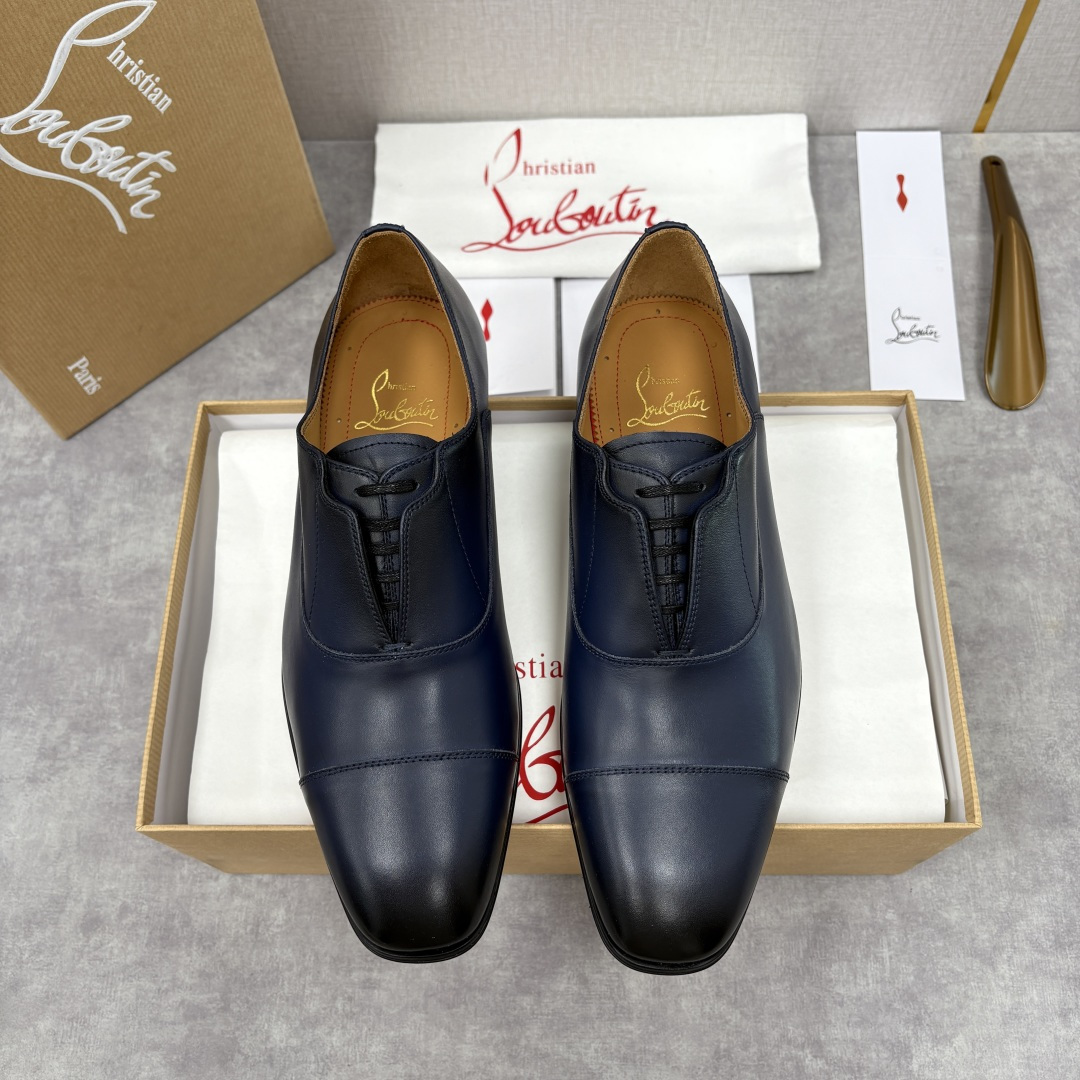 💋💍 CL 新品男士正装鞋皮鞋 Christia* Loubouti* 红底鞋 奢华工艺与优雅格调的极致