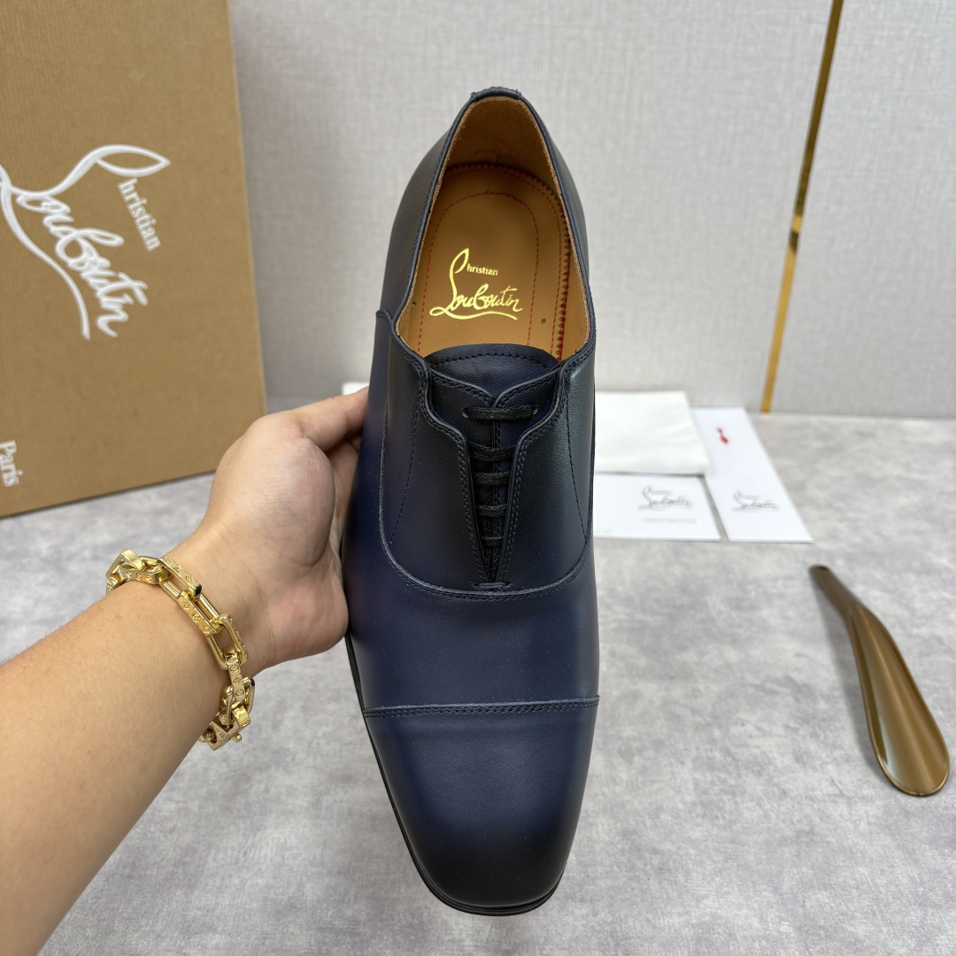 💋💍 CL 新品男士正装鞋皮鞋 Christia* Loubouti* 红底鞋 奢华工艺与优雅格调的极致