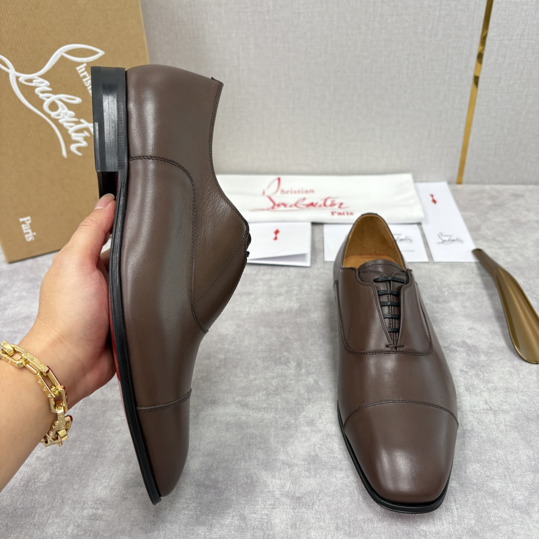 💋💍 CL 新品男士正装鞋皮鞋 Christia* Loubouti* 红底鞋 奢华工艺与优雅格调的极致