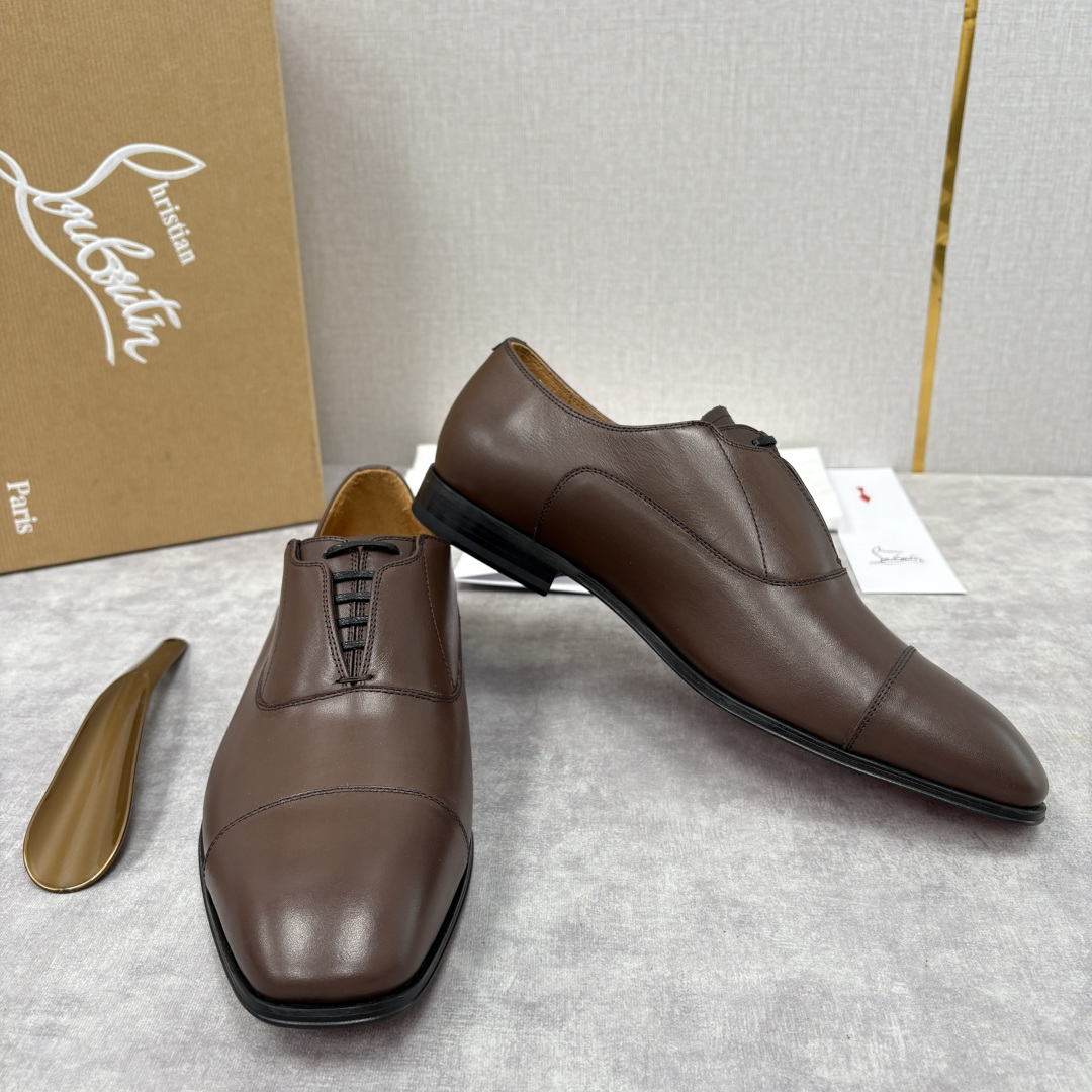 💋💍 CL 新品男士正装鞋皮鞋 Christia* Loubouti* 红底鞋 奢华工艺与优雅格调的极致