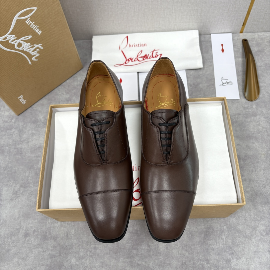 💋💍 CL 新品男士正装鞋皮鞋 Christia* Loubouti* 红底鞋 奢华工艺与优雅格调的极致