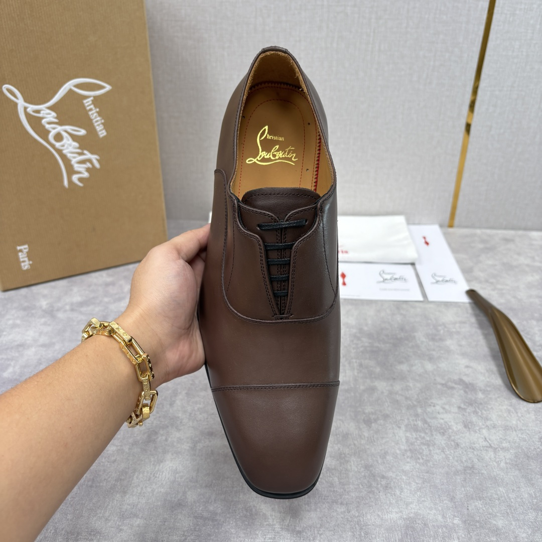 💋💍 CL 新品男士正装鞋皮鞋 Christia* Loubouti* 红底鞋 奢华工艺与优雅格调的极致